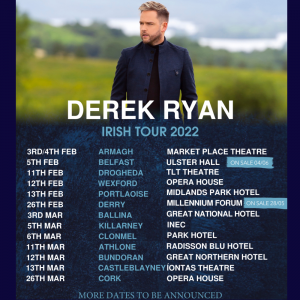 Derek Ryan Irish Concert Tour 2022