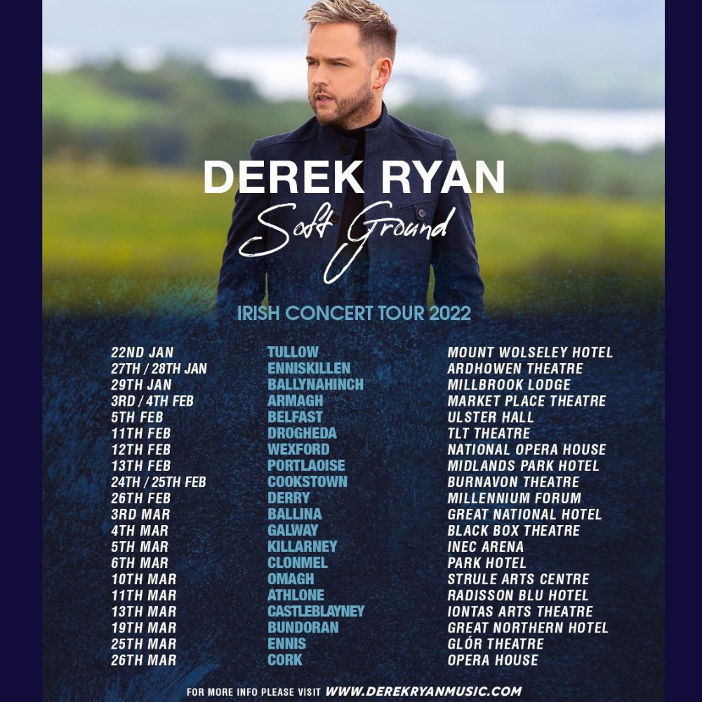 Millennium Park Concert Schedule 2022 Derek Ryan Irish Concert Tour 2022 -Tickets On Sale Now At Official Website