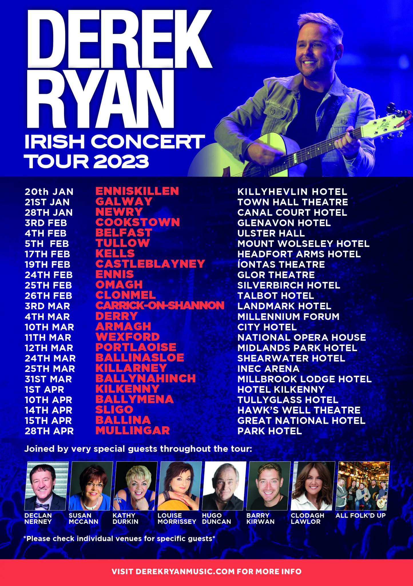 Derek Ryan Irish Concert Tour 2023 Derek Ryan Music