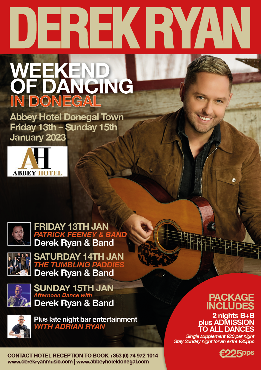 Weekend of Dancing in Abbey Hotel, Donegal [Fri 13th - Sun 15th Jan 2023]